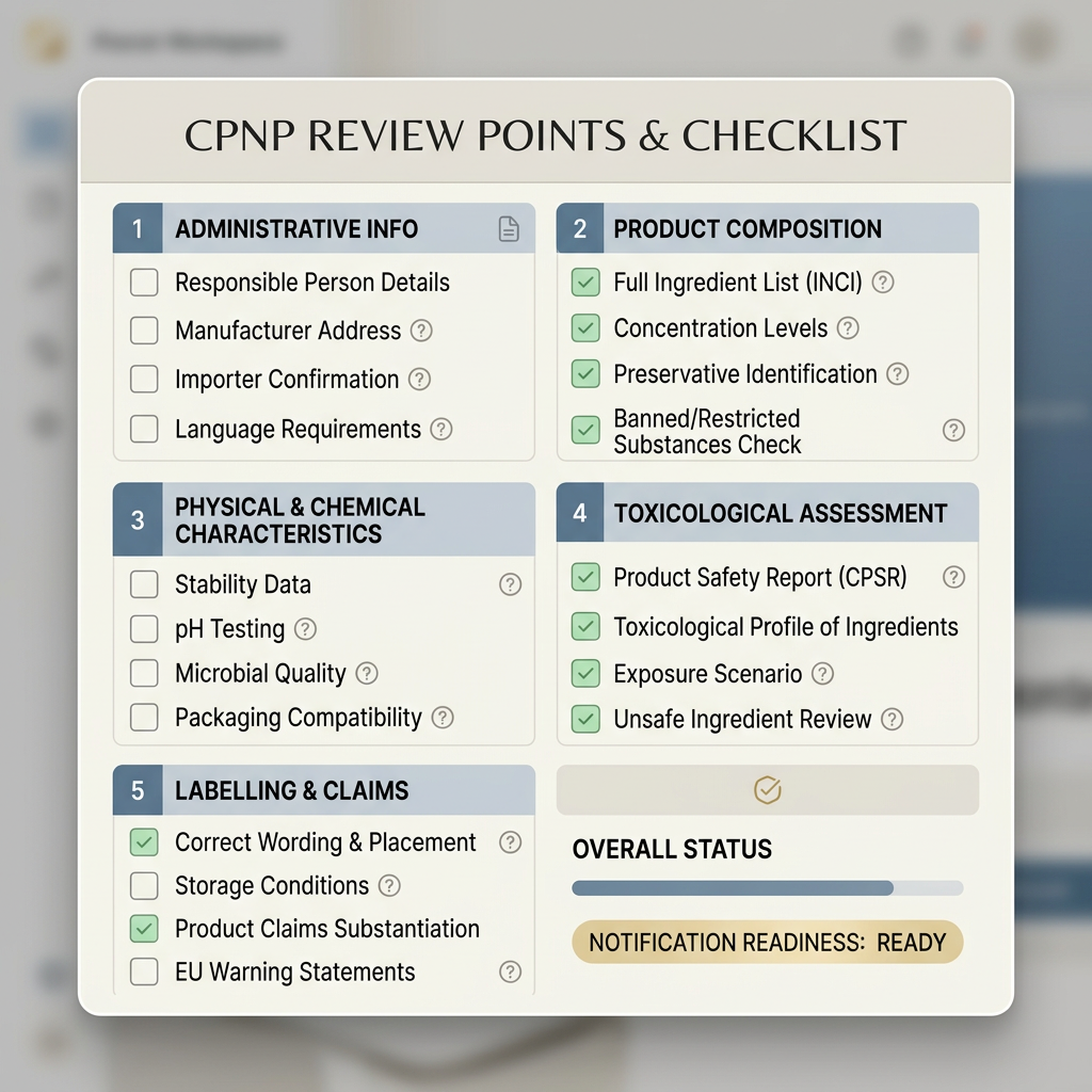 CPNP checkpoint feature visual