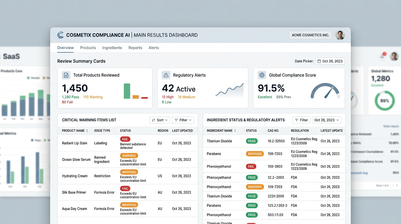 Results dashboard preview